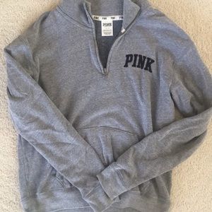 Victoria’s Secret PINK Grey Quarter Zip